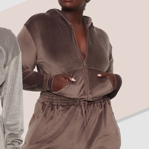 SKIMS | Tops | Skims Velour Hoodie In Amethyst | Poshmark